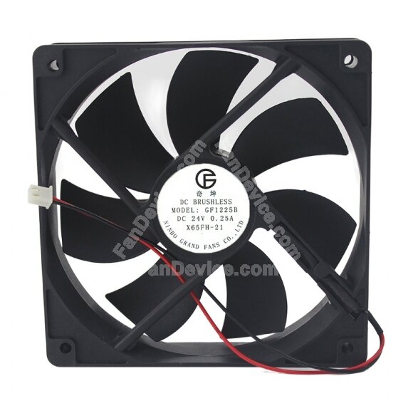 GF GF1225B DC 24V 0.25A 12025 Axial Brushless Cooling Fan