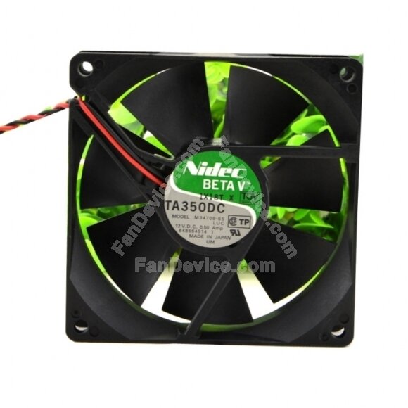 Nidec M34709-55 DC 12V 0.5A 2 Wires Axial Cooling Fan