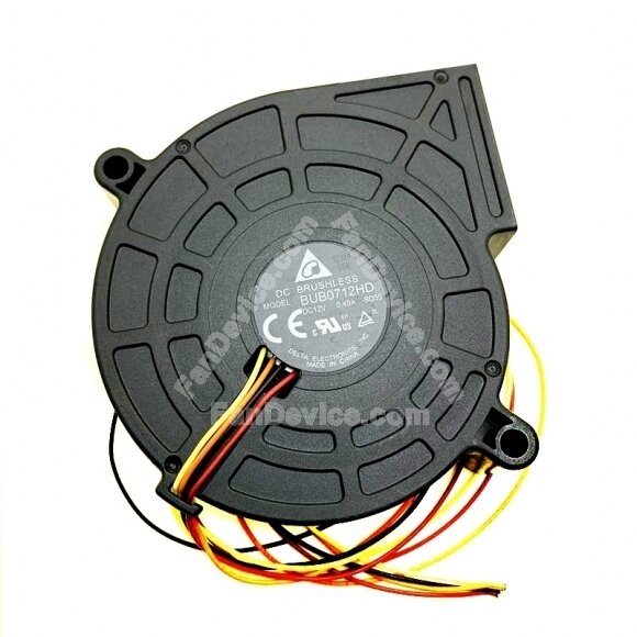 Delta BUB0712HD-BD59 DC 12V 0.40A 4 Wires Blower Cooling Fan