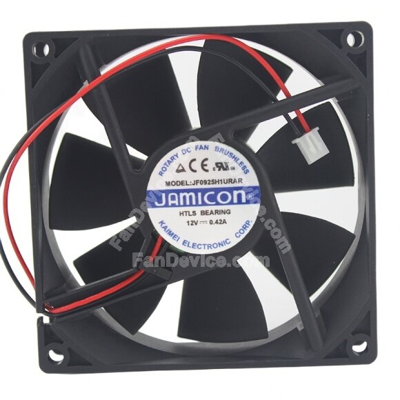 JAMICON JF0925H1URAR DC 12V 0.42A 9025 Axial HTLS Bearing Cooling Fan