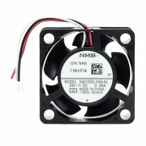 NMB 04015SS-24N-AL DC 24V 0.08A 3 Wires Axial Cooling Fan