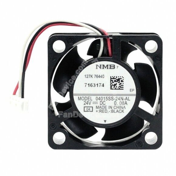 NMB 04015SS-24N-AL DC 24V 0.08A 3 Wires Axial Cooling Fan