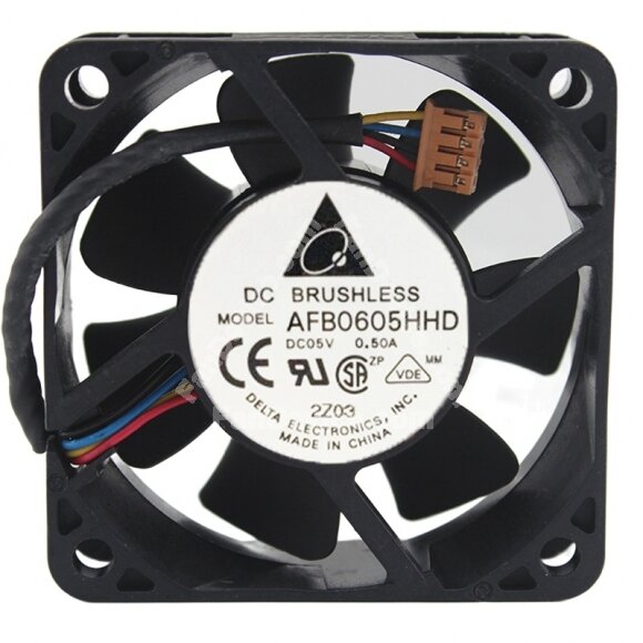 Delta AFB0605HHD DC 5V 0.50A 6020 Axial Brushless Cooling Fan
