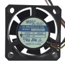 PSC P1124020MB1A DC 12V 100mA 1.20W 4020 Axial Brushless Cooling Fan