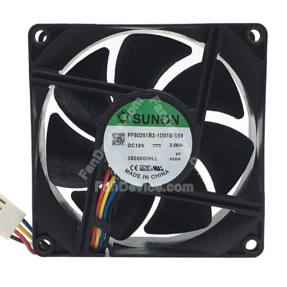 Sunon PF80251B2-1D010-S99 DC 12V 3.06W 8025 Axial Cooling Fan