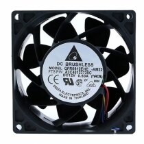 Delta QFR0912EHE DC 12V 0.60A 2 Wires / 3 Wires / 4 Wires Axial Cooling Fan