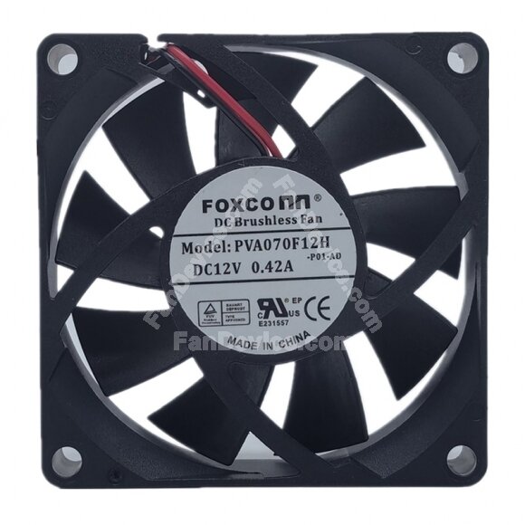 Foxconn PVA070F12H DC 12V 0.42A 7020 Axial Brushless Cooling Fan