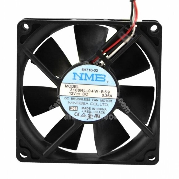 NMB 3108NL-04W-B59 DC 12V 0.36A 2 Wires / 3 Wires Axial Cooling Fan