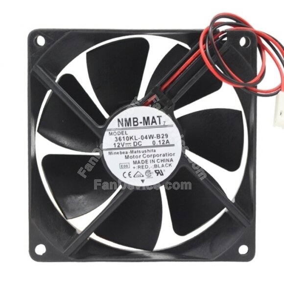 NMB 3610KL-04W-B29 DC 12V 0.12A 2 Wires / 3 Wires Axial Cooling Fan