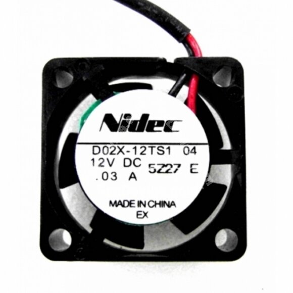Nidec D02X-12TS1 DC 12V 0.03A 2 Wires Axial Cooling Fan