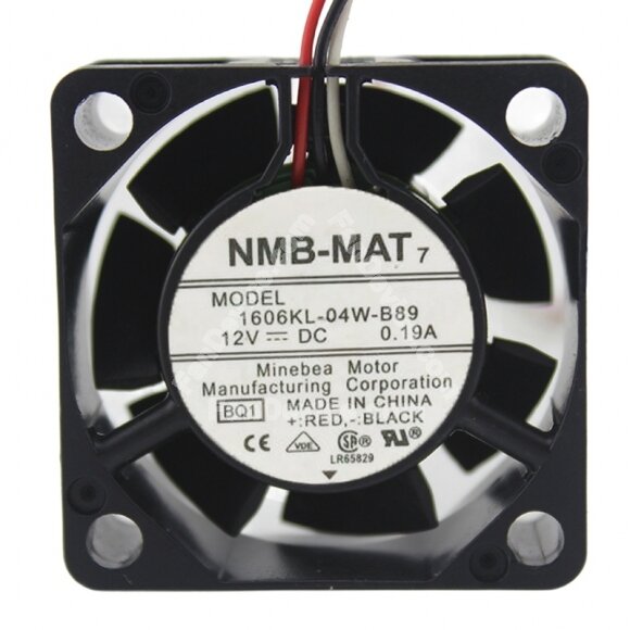 NMB-MAT 1606KL-04W-B89 DC 12V 0.19A 4015 Axial Cooling Fan