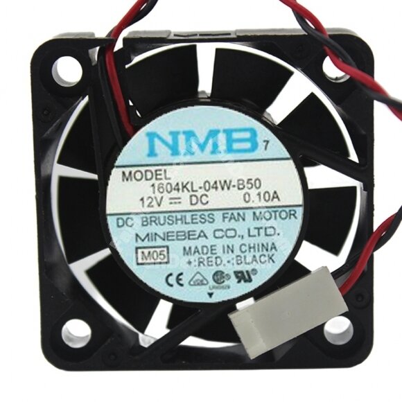 NMB 1604KL-04W-B50 DC 12V 0.10A 4010 Axial Brushless Cooling Fan