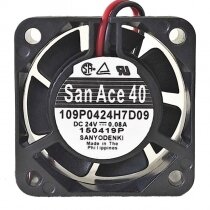 Sanyo Denki San Ace 40 109P0424H7D09 DC 24V 0.08A 4015 Axial Cooling Fan