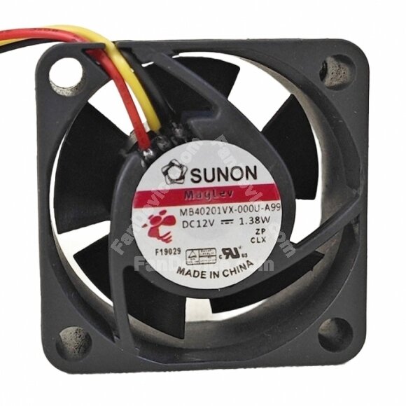 Sunon MB40201VX-000U-A99 DC 12V 1.38W 4020 Axial Cooling Fan