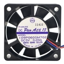 Sanyo Denki DC Pico Ace 15 109P0605M702 DC 5V 0.09A 6015 Axial Brushless Cooling Fan