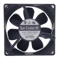 Sanyo Denki San Cooler 80 9A0812S4D01 DC 12V 0.18A 8025 Axial Cooling Fan