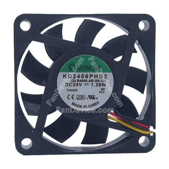 Sunon KD2406PHB2 DC 24V 1.28W 6015 Axial Cooling Fan