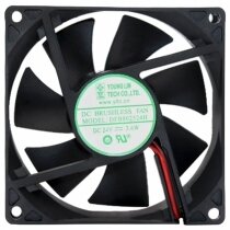 Young Lin DFB802524H DC 24V 3.6W 8025 Axial Brushless Cooling Fan