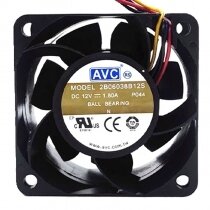 AVC 2B06038B12S DC 12V 1.80A 6038 Axial Ball Bearing Cooling Fan