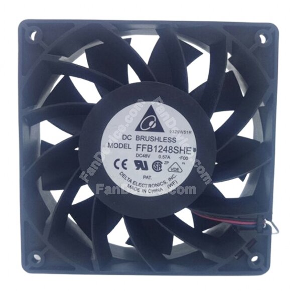Delta FFB1248SHE DC 48V 0.57A 12038 Brushless Axial Cooling Fan