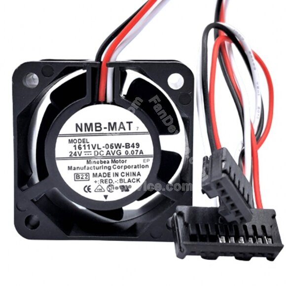 NMB-MAT 1611VL-05W-B49 A90L-0001-0580#B DC 24V 0.07A 4028 Axial Cooling Fan