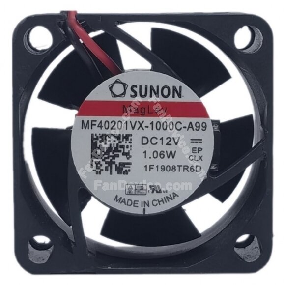 Sunon MF40201VX-1000C-A99 DC 12V 1.06W 2 Wires / 3 Wires Axial Cooling Fan