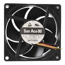 Sanyo Denki 9GA0824P4J001 DC 24V 0.28A 8025 Axial Cooling Fan