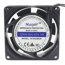 Maxair BT8025B2H AC 220V 0.07A 14W 8025 Axial Cooling Fan