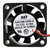 SEI A4010B12HD-A DC 12V 0.18A 4010 Axial Cooling Fan