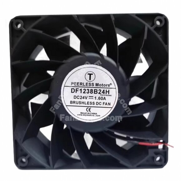 PEERLESS Motors DF1238B24H DC 24V 1.60A 12038 Axial Brushless Cooling Fan