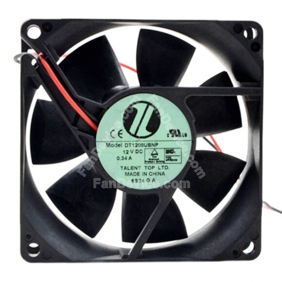 Nidec DT1208UBNP DC 12V 0.34A 8025 Axial Cooling Fan