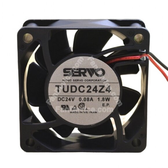 Servo TUDC24Z4-965 DC 24V 0.08A 1.8W 2 Wires Axial Cooling Fan