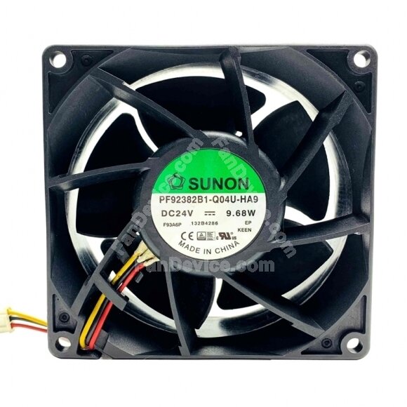 Sunon PF92382B1-Q04U-HA9 DC 24V 9.68W 2 Wires / 3 Wires Axial Cooling Fan