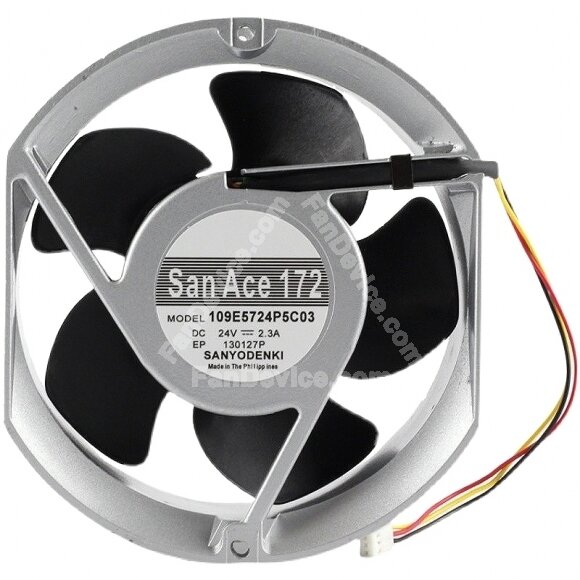 San Ace Sanyo Denki 109E5724P5C03 DC 24V 2.3A 3 Wires / 4 Wires Axial Cooling Fan