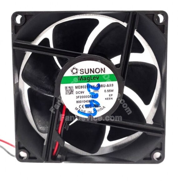 Sunon Maglev ME80251V4-Q08U-AA9 DC 9V 0.55W 8025 Axial Cooling Fan
