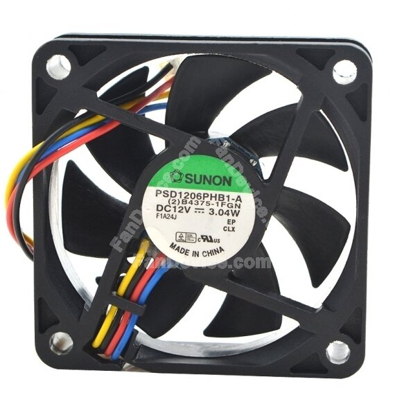 Sunon PSD1206PHB1-A DC 12V 3.04W 2 Wires / 3 Wires / 4 Wires Axial Cooling Fan