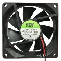 FYH FYH8025D24MS DC 24V 0.18A Impedance Protected Axial Cooling Fan
