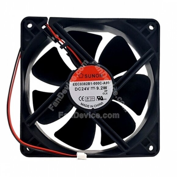 Sunon EEC0382B1-000C-A99 DC 24V 9.2W 2 Wires Axial Cooling Fan