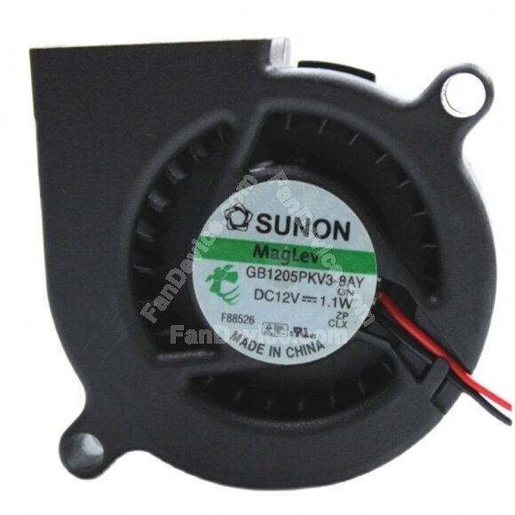 Sunon GB1205PKV3-8AY.GN DC 12V 1.1W 2 Wires Blower Cooling Fan