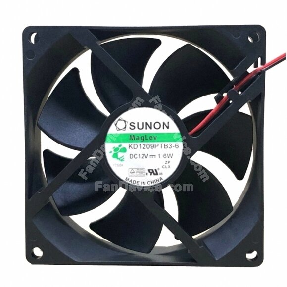 Sunon KDE1209PTB3-6 DC 12V 1.6W 2 Wires / 3 Wires Axial Cooling Fan