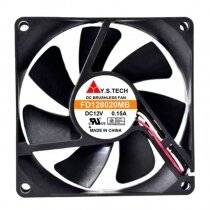 Y.S.TECH FD128020MB DC 12V 0.15A 2 Wires / 3 Wires Axial Cooling Fan