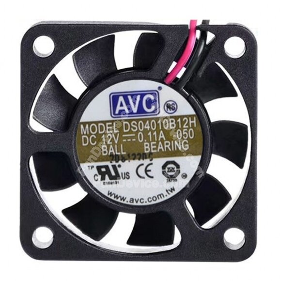AVC DS04010B12H DC 12V 0.11A 2 Wires / 3 Wires Axial Cooling Fan