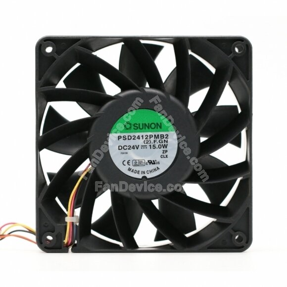 SUNON PSD2412PMB2 DC 24V 15W 2 Wires / 3 Wires / 4 Wires Axial Cooling Fan