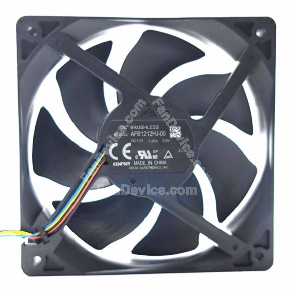 Delta AFB1212HJ-00 DC 12V 1.20A 12025 Brushless Axial Cooling Fan