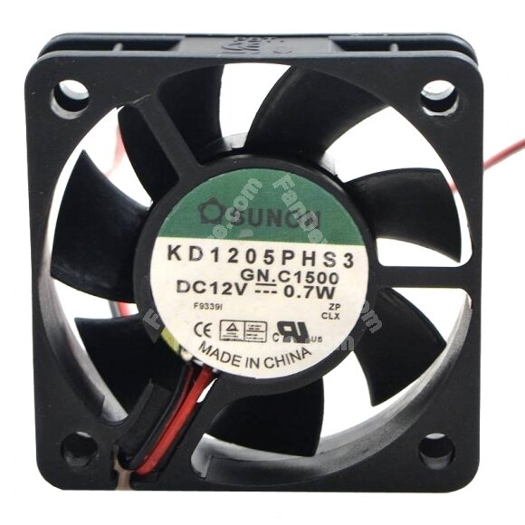 SUNON KD1205PHS3 DC 12V 0.7W 2 Wires Axial Cooling Fan