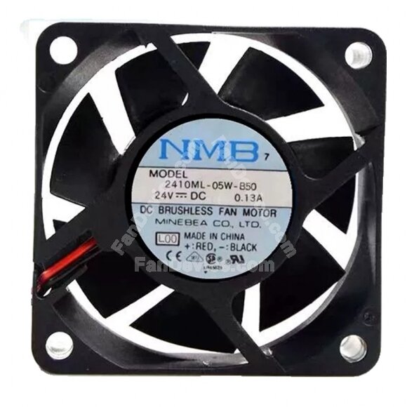 NMB 2410ML-05W-B50 DC 24V 0.13A 2 Wires / 3 Wires Axial Cooling Fan