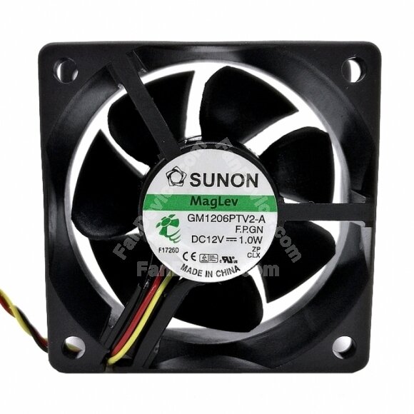 SUNON GM1206PTV2-A DC 12V 1.0W 2 Wires / 3 Wires Axial Cooling Fan