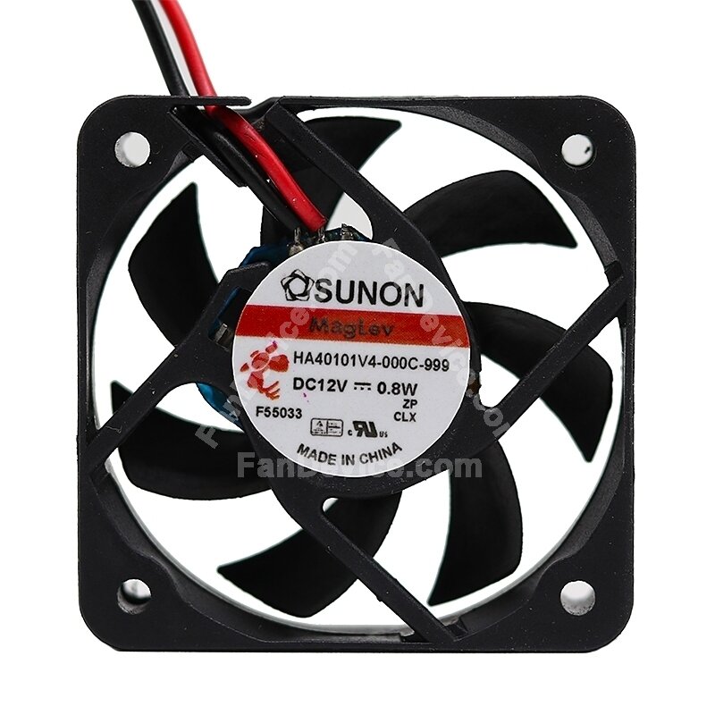 Ventilateur 40x40x10mm 12V 0.8W - HA40101V4-000U-C99, 3 Fils, 3800 RPM