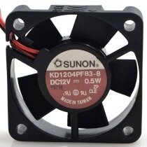 SUNON KD1204PFB3-8 DC 12V 0.5W 2 Wires Axial Cooling Fan