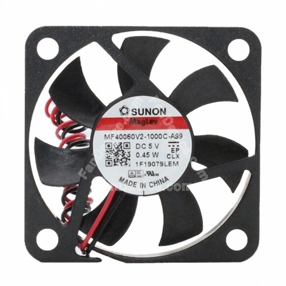 SUNON MF40060V2-1000C-A99 DC 5V 0.45W 2 Wires Axial Cooling Fan